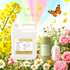 Bottle of premium flower world fragrance oil for handmade soap and luxury candle making.