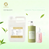 Premium Green Tea Fragrance Oil bottle for soap and candle making on a wooden background.