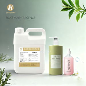 Pure rosemary fragrance oil bottle for herbal cosmetic and personal care formulations